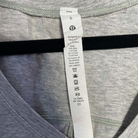 Lululemon LA Tight-To-Body Ruched Dress Light Grey - Picture 4 of 5